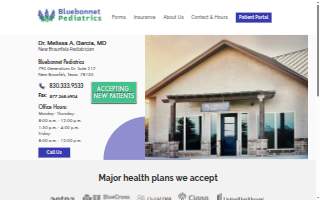 Bluebonnet Pediatrics | New Braunfels | Dr. Melissa A. Garcia