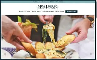 McAdoo's Seafood Company website