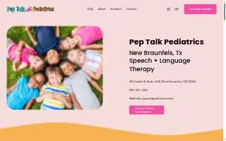 Pep Talk Pediatrics, PLLC website