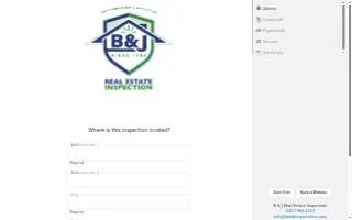 B & J Real Estate Inspection LLC website