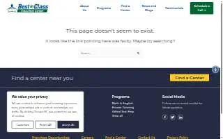 Best in Class Education Center of New Territory website