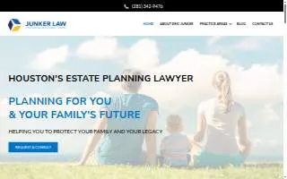 Junker Law, PLLC of New Territory website