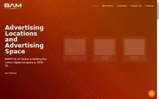 BAM Ad Space website