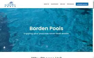 Borden Pools website