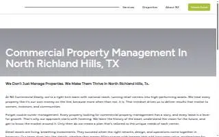 Commercial Property Management of North Richland Hills website