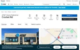 AT&T Store of Palestine website