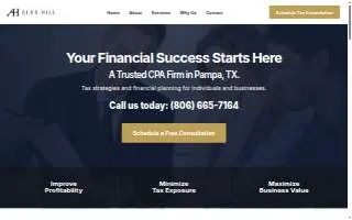 Alex Hill CPA website