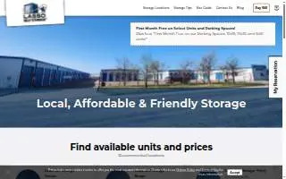 Lasso Self Storage- Pampa website