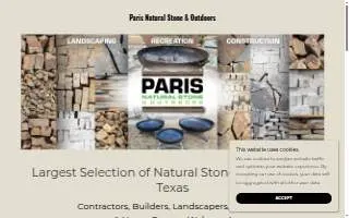 Paris Natural Stone & Outdoors website