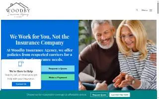 Woodby Insurance Agency website