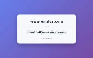 Emily's Event and Party Center website
