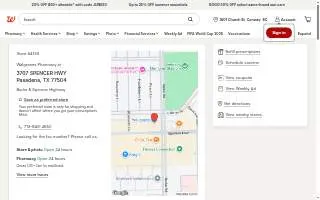 Walgreens of Pasadena website