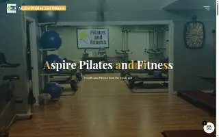 Aspire Pilates and Fitness of Pecan Grove website