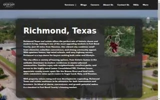 Crimson Realty of Pecan Grove website