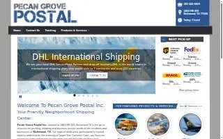 Pecan Grove Postal website