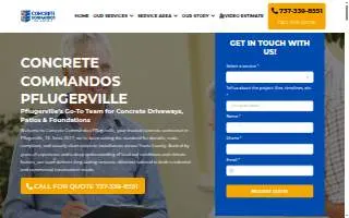 Concrete Commandos Pflugerville website
