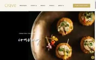 Crave Catering website