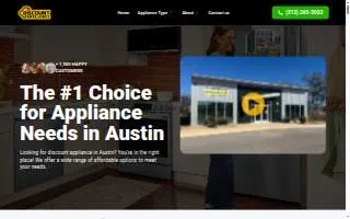 Discount Appliance Austin website