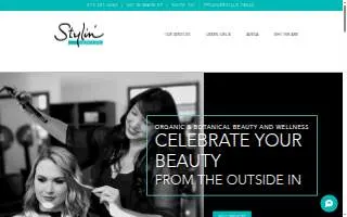Stylin' Salon & Spa website