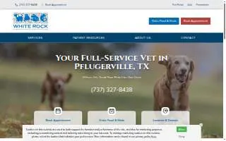 White Rock Veterinary Hospital website