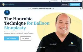 South Texas Sinus Institute website