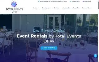 Total Events DFW website