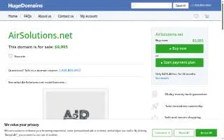 Air Solutions of Port Arthur website