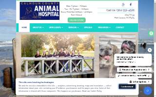 Calhoun County Animal Hospital website