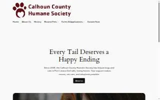 Calhoun County Humane Society website