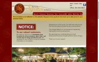 Butler Signature Events LLC website