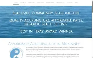 Beachside Community Acupuncture website