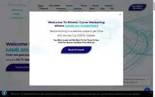 Kinetic Curve Marketing Agency website