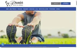 Premier Foot & Ankle of Prosper website