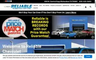 Reliable Chevrolet of Richardson website