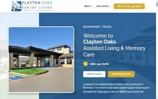 Clayton Oaks Assisted Living & Memory Care of Richmond website