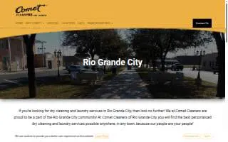 Comet Cleaners of Rio Grande City website