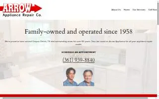 Arrow Appliance Repair Co of Robstown website