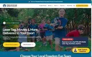 Freedom Fun USA of Robstown website