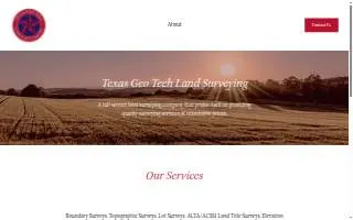 Texas Geo Tech Land Surveying website