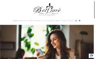 Belfiore Salon & Day Spa website