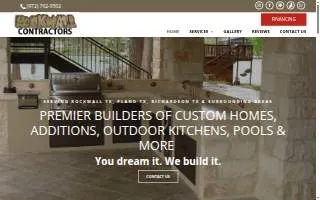 Rockwall Contractors website