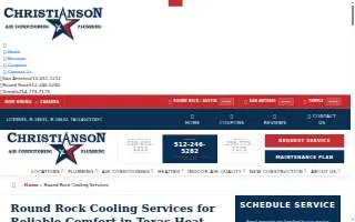 Christianson Air Conditioning and Plumbing website