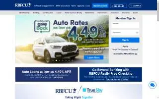 RBFCU - Round Rock website