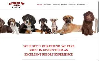 Ponderosa Pet Resort website