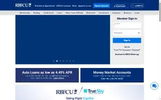 RBFCU - Garland website