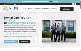Ballard Family Dentistry website