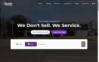 Tire Store Service Center of Saginaw website