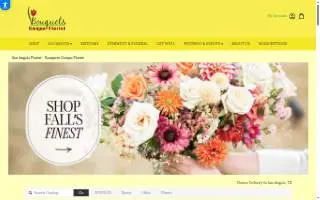 Bouquets Unique Florist website