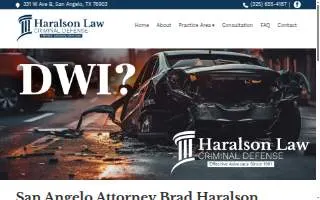 Brad Haralson Criminal Defense website