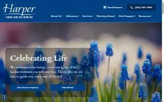 Harper Funeral Home of San Angelo website